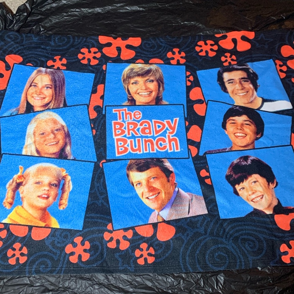 The Brady Bunch blanket (35” W 60” L)